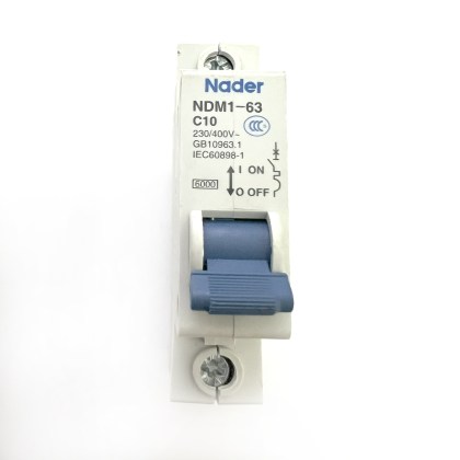 Nader NDM1-63 C10 10A 10 Amp MCB Circuit Breaker Type C